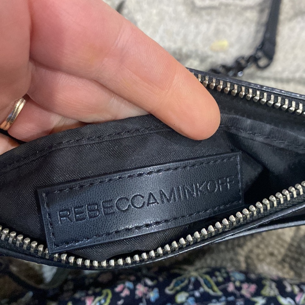 π Rebecca minkoff black leather medium shoulder bag π - Picture 8 of 11